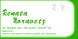 renata moravetz business card